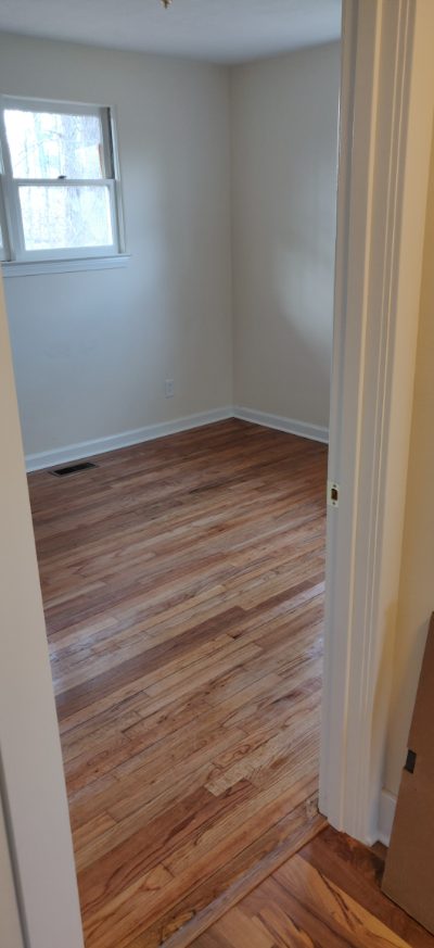 Bedroom doorway from the hallway